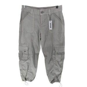 New! Women's Garage Sz 3 Chicago Low Rise Cargo Pants Cement Grey